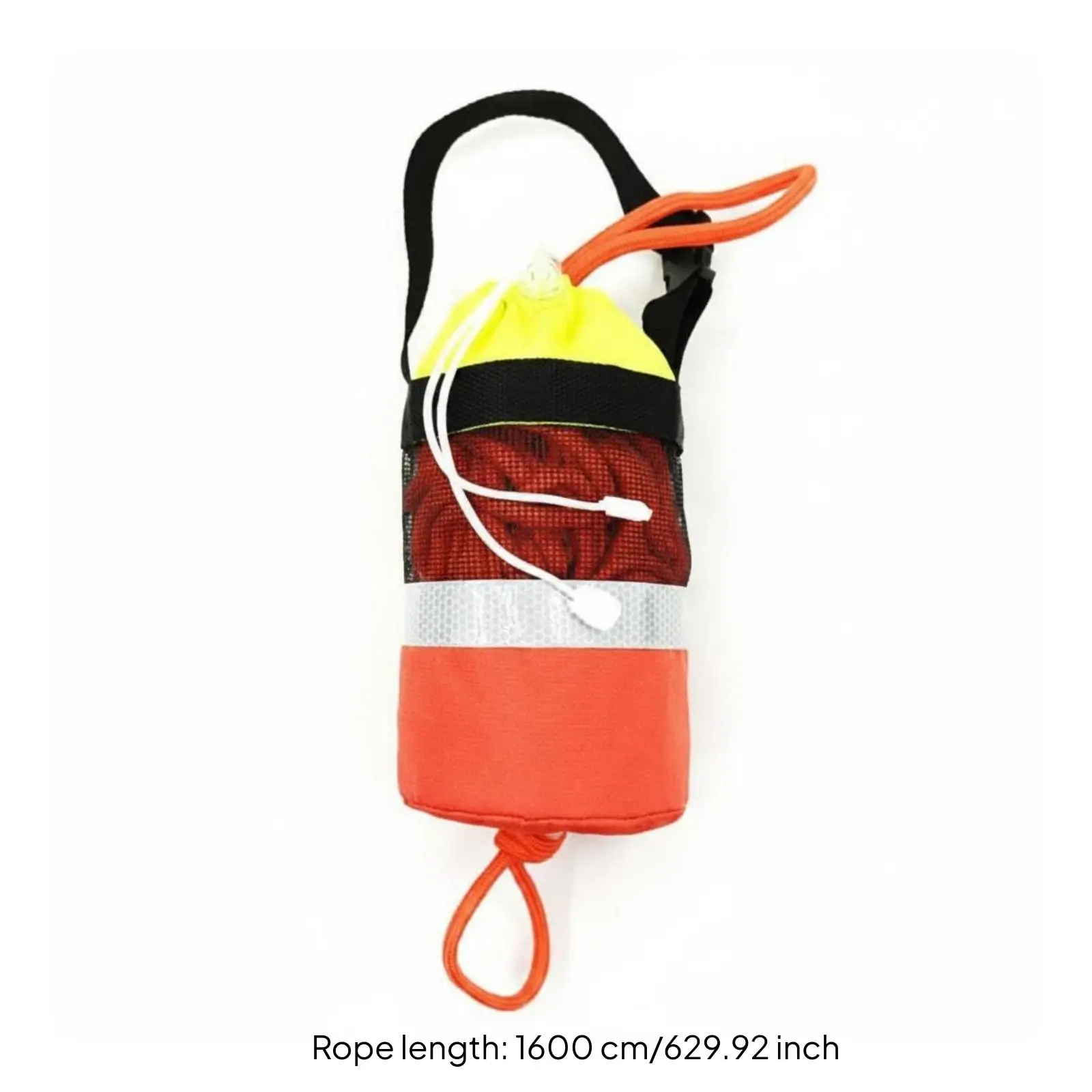Aquatic Retrieval Throw Bag Reflective Band Rope Throw Bag Drawstring Opening Gear