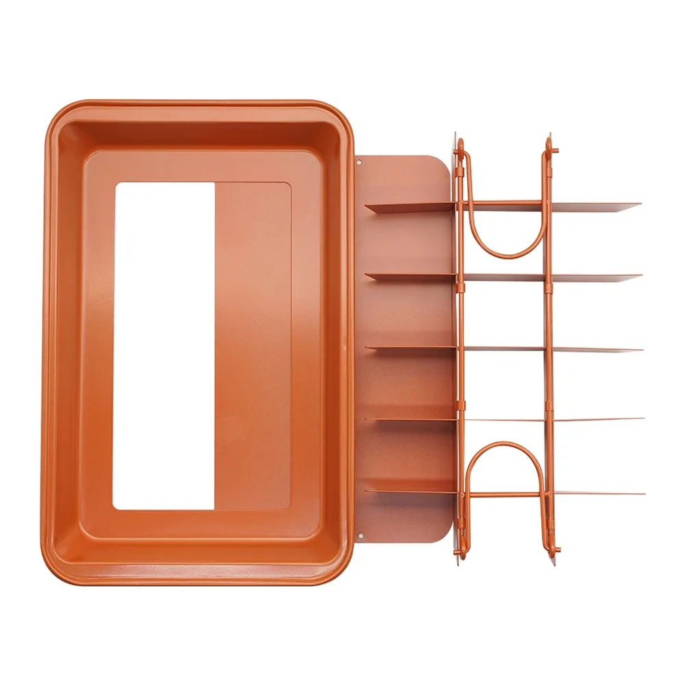 31 x 20cm Brownie Baking Tray Carbon Steel Non Stick Coating Brownie Pan with Divider Easy Release 18 Slot Square Cake Mold