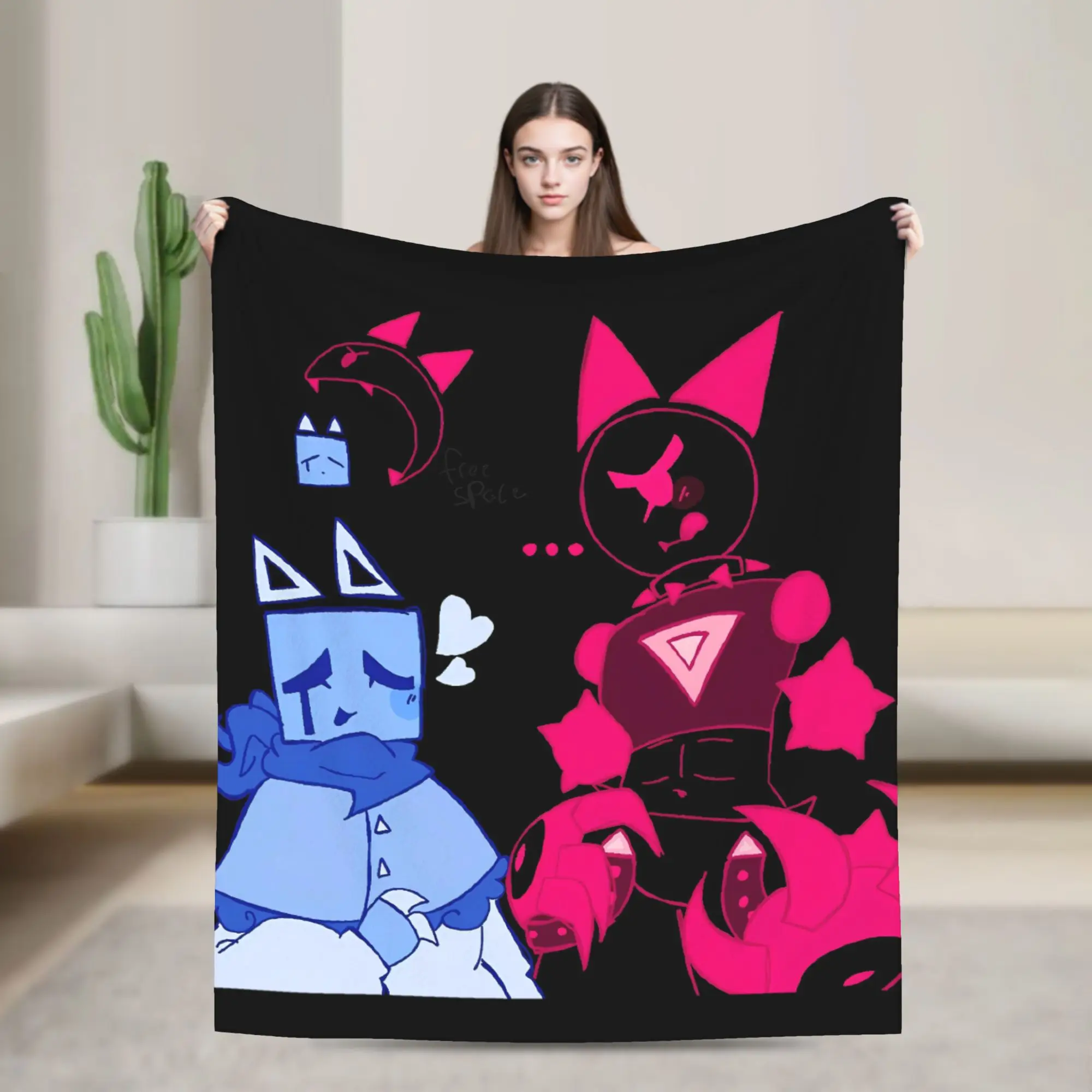 Forsaken Elliot and chance   Blanket Quality Super Warm  Throw Blanket Winter Children Home Decor Funny Bedspread