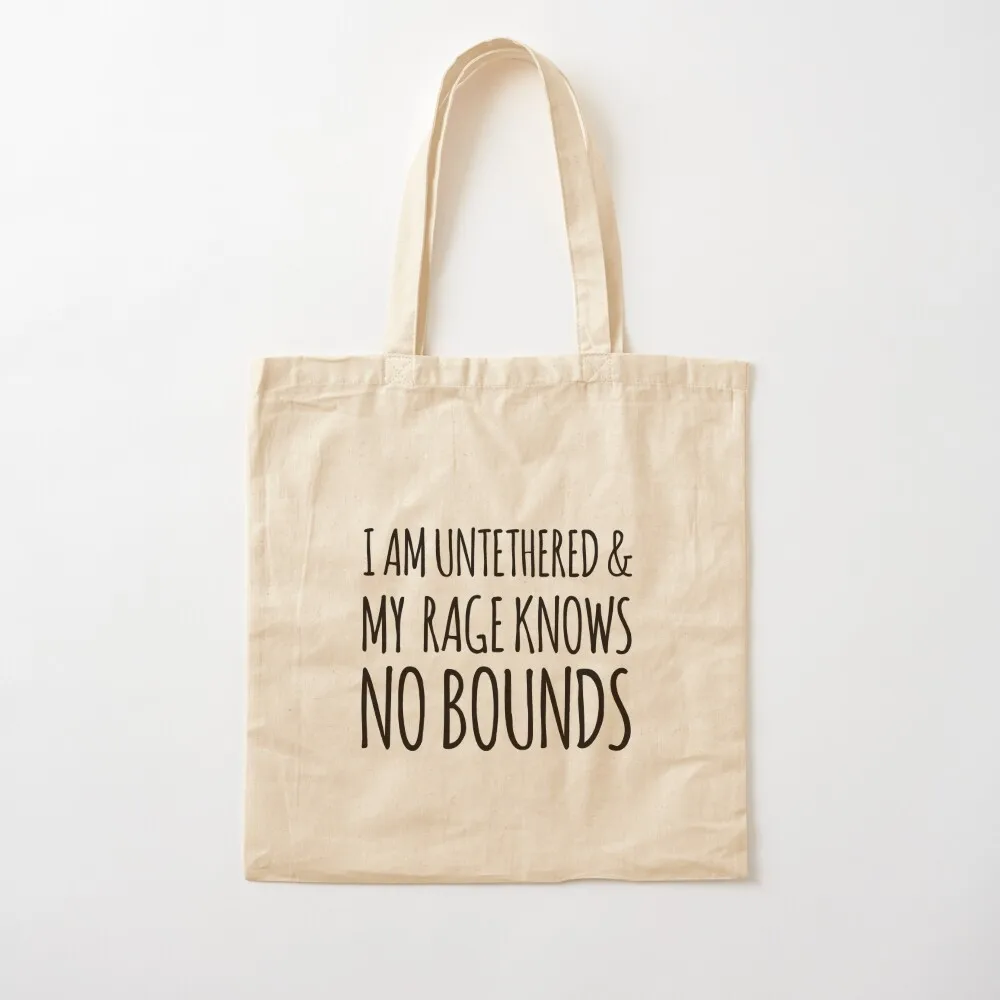 I am untethered and my rage knows no bounds! IASIP It's Always Sunny Dennis Quote Tote Bag female bag tote bag Canvas Tote