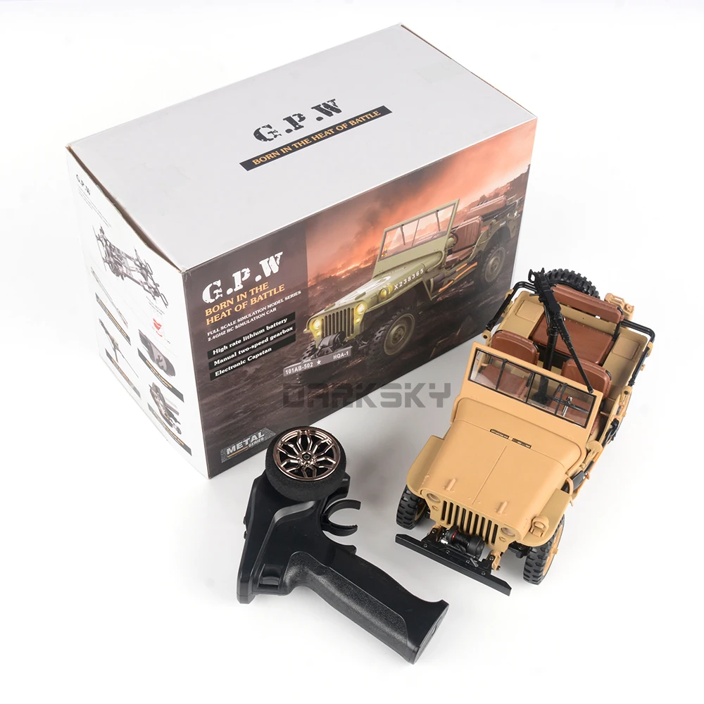 HG4-58 ウィリス 1/14 RC 電動リモートコントロールモデルカー MINI シミュレーション軍用トラック Aldult 子供のおもちゃ