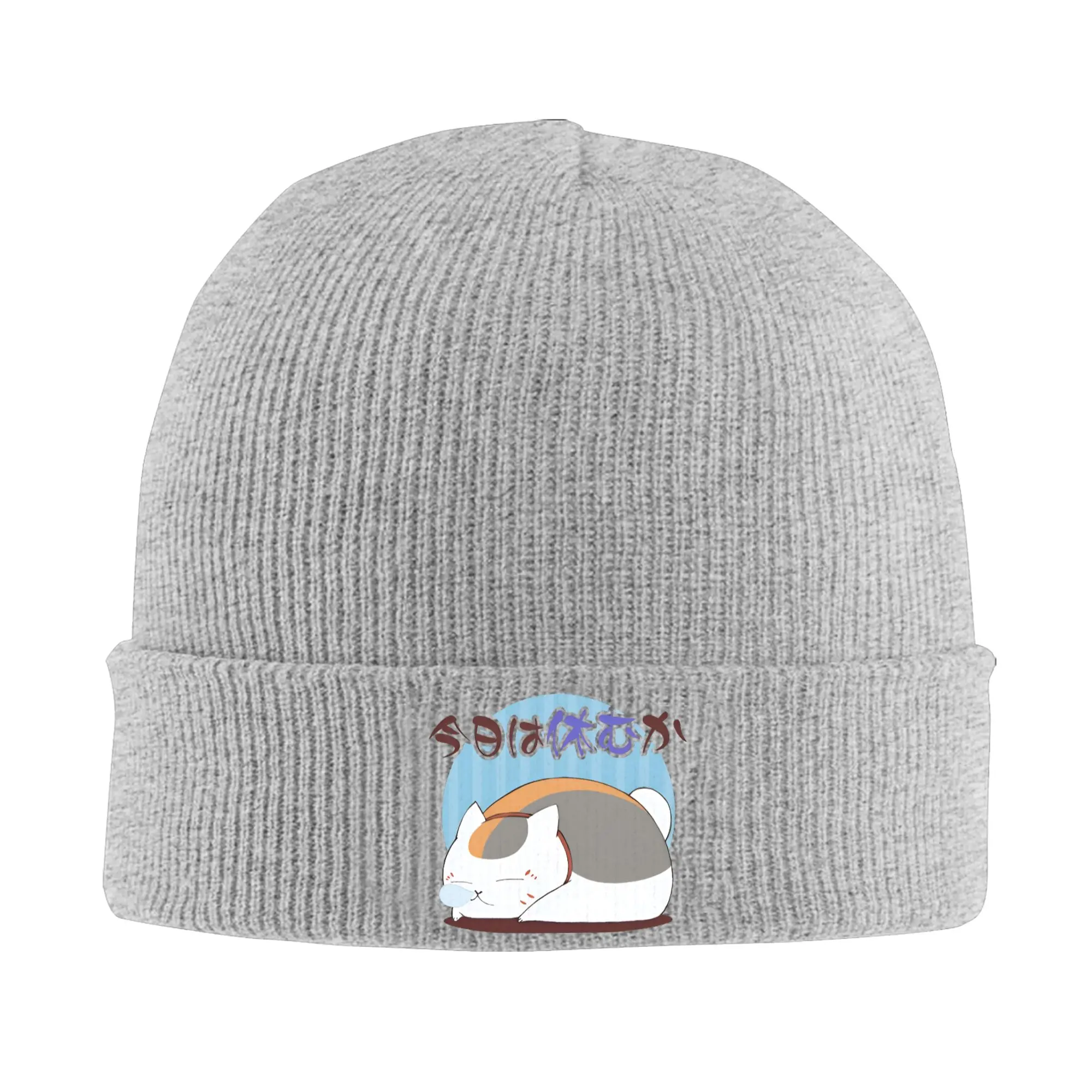 Natsume's Book of Friends Madara Knitted Hats Autumn Winter Beanies Warm Nyanko Sensei Cap Female Male Acrylic Fashion Skullcap