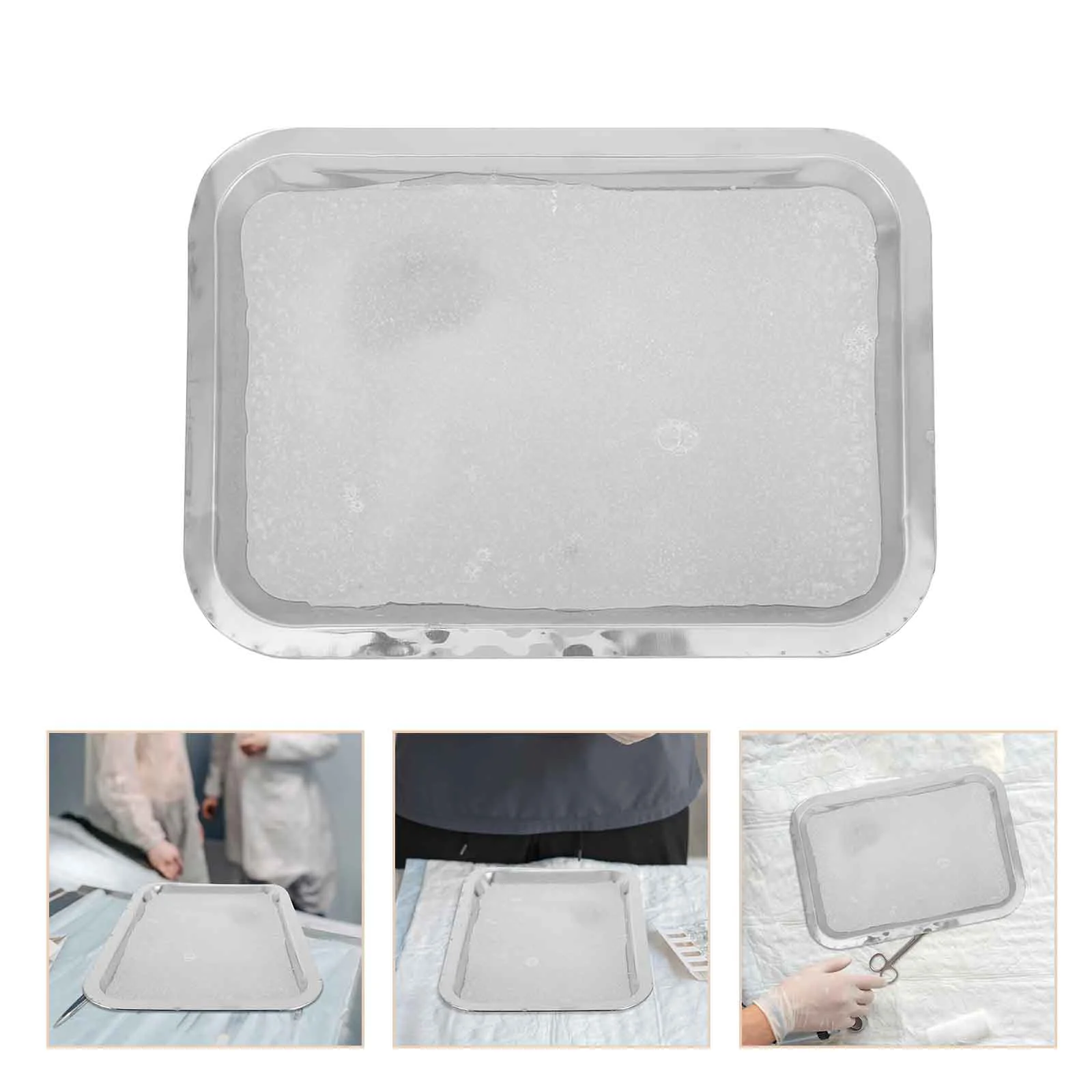 Anatomy Tray Laboratory Trays Medical Equipment Dissecting Pan Wax Dissection Stainless Steel