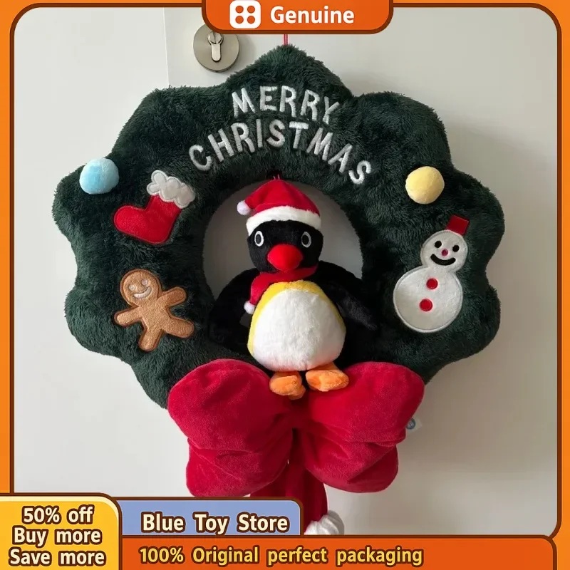 

Натуральные рождественские подвески Pingu, домашний декор на открытом воздухе, подарок на Новый год 2025, рождественская елка, подвесные украшения, вещи Pingu, подарок для детей