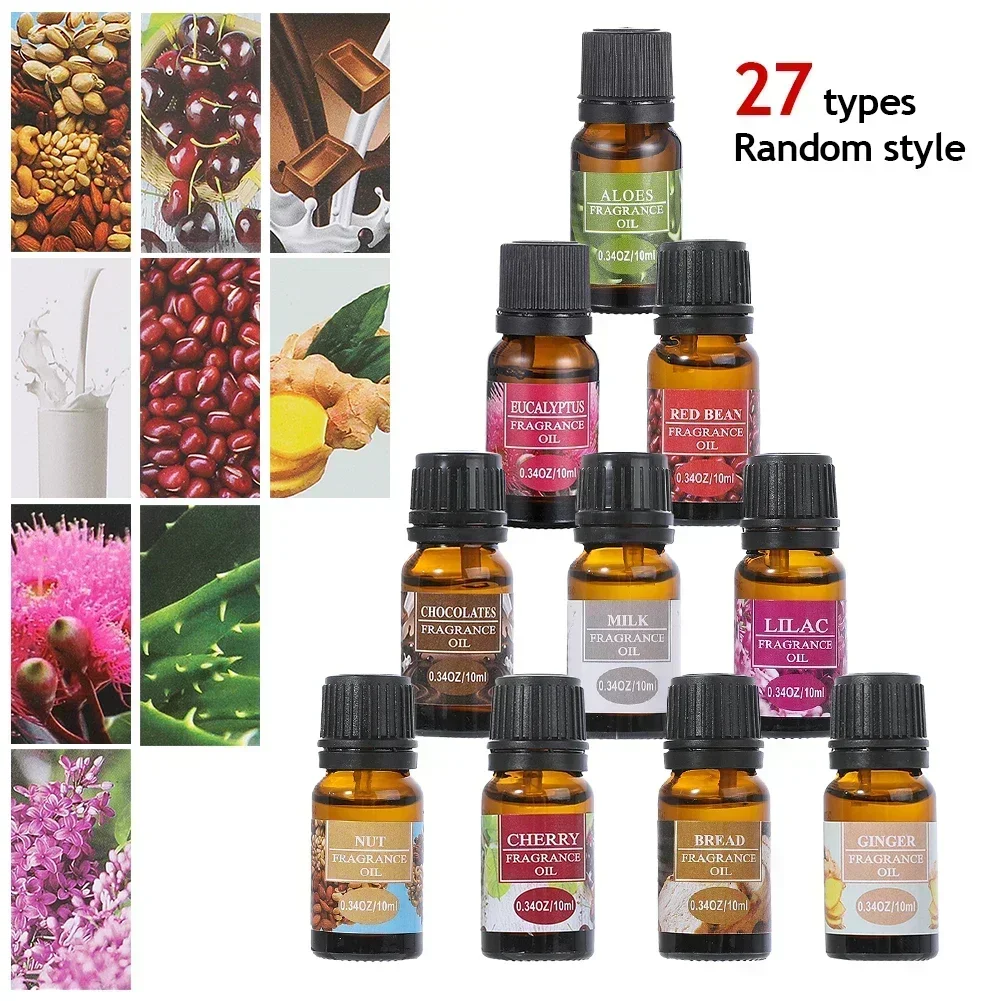 10Ml Essential Oil Fruit Flower Flavor Natural Plant Making Diffuser Essential Oil 27 Kinds Oil for DIY Soap Candles