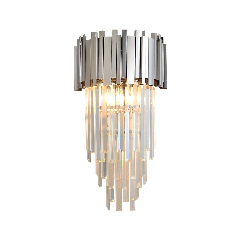 Modern Round LED Teto Lights, Silver and Gold Crystal, Designer Lamp for Foyer