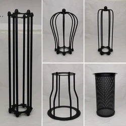 6 Styles Black Finished Iron Cage Lampshade Hot-selling Vintage DIY Shade Industrial Retro Metal Lighting Accessories