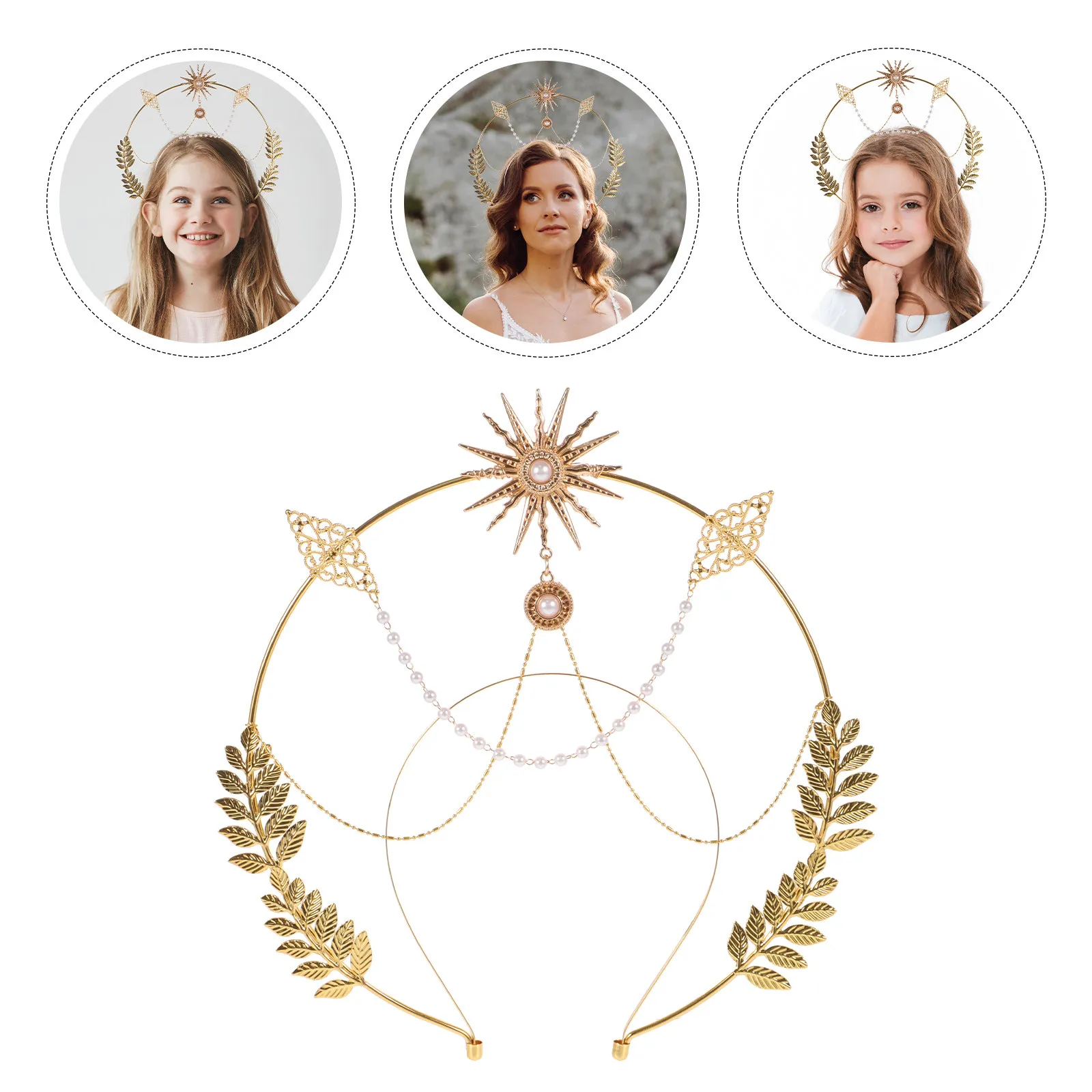 

Headband Lightweight Crown Hair Band for Women Party Headdress Comfortable Adult Headbands Crown Headpiece