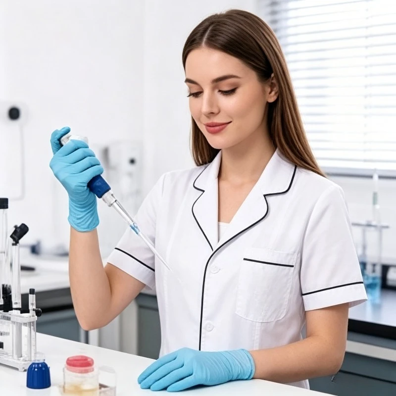 

Beauty Salon Workwear Embroiderer Female Pink White Coat Short Sleeved Thin Korean Version Nurse Uniform Skin Management