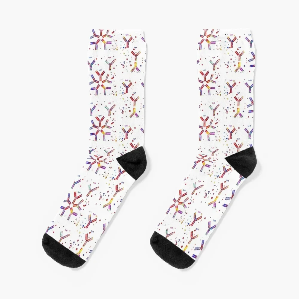 

Antibody molecule, IgA, IgG, IgM, IgE, IgD Socks winter FASHION cute basketball Men Socks Luxury Brand Women's