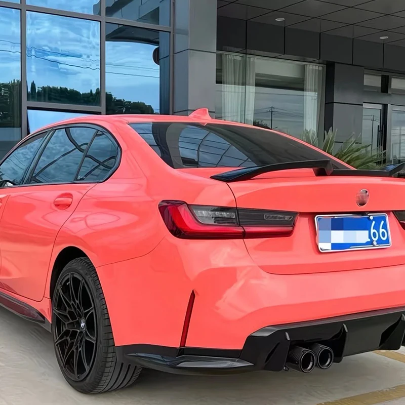 

For BMW G20 M Sport/Standard/M3 M340i 2018-2025 model rear spoiler, trunk lid spoiler tuning ABS bright black carbon fiber style