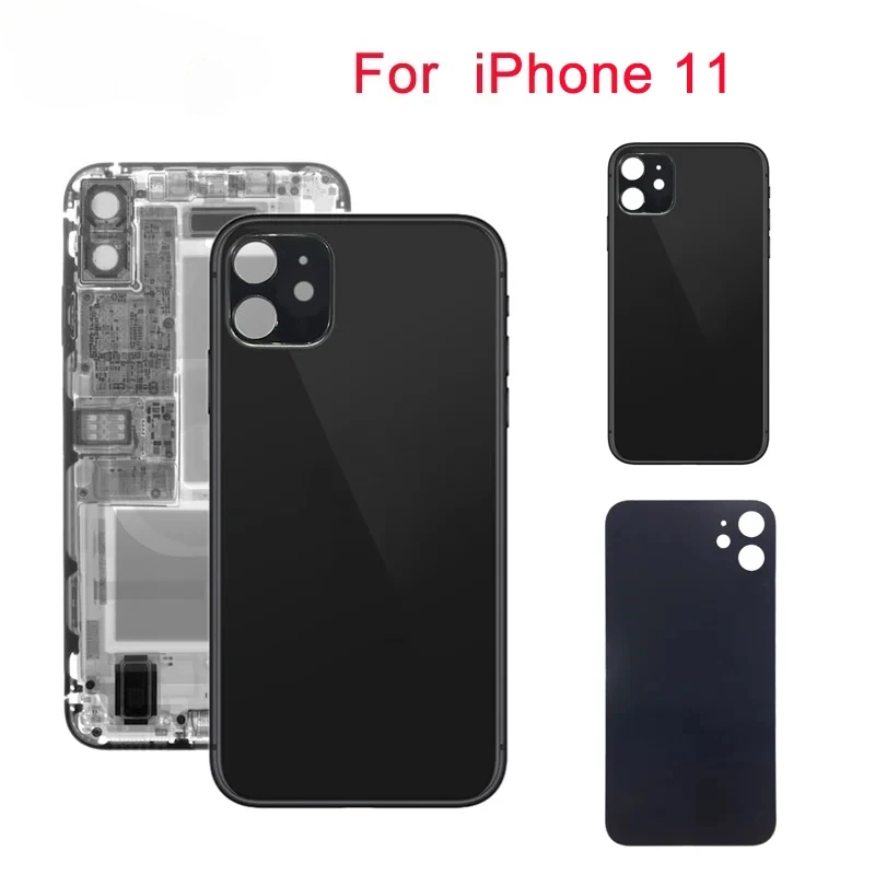 

Стеклянная задняя крышка аккумулятора для iPhone 11, запасные части для мобильных телефонов