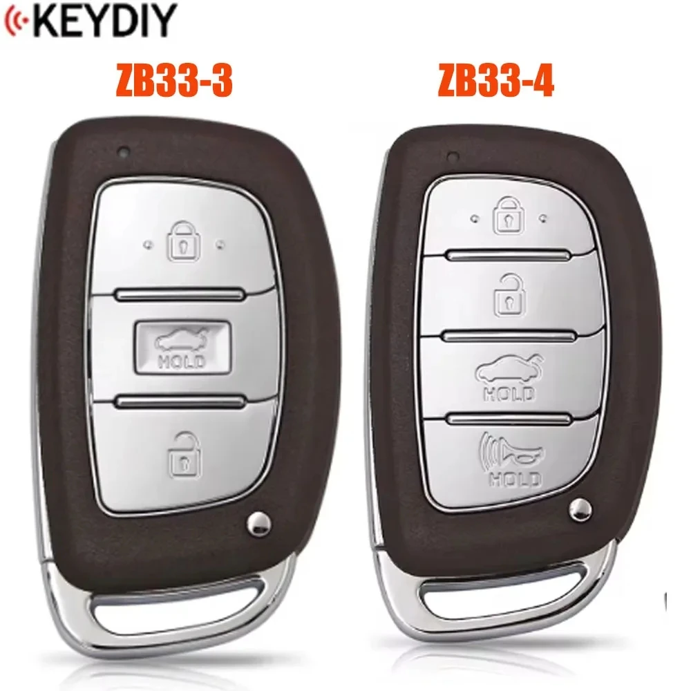 KEYDIY ZB33-3/4 3Buttons Smart KD Remote Car Key Universal Replacement For Hyundai for KD-X2 MAX Tools Fit More than 2000 Models