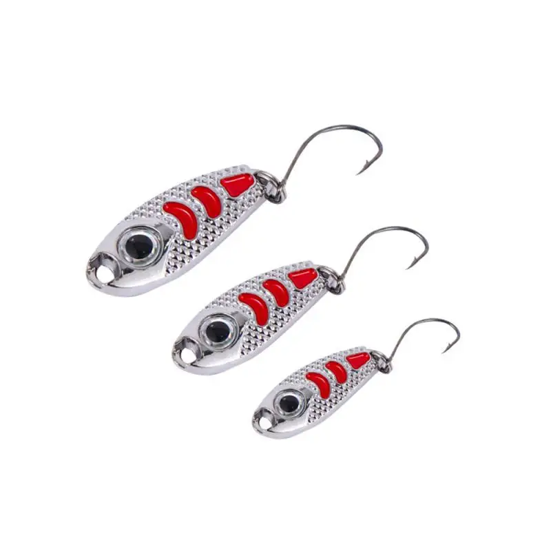 1/3/5PCS NEW Mini Fishing Lure 1.5g 5g Spoon Metal Lures Small Fish Single Hook Jig Stream Trout Baits