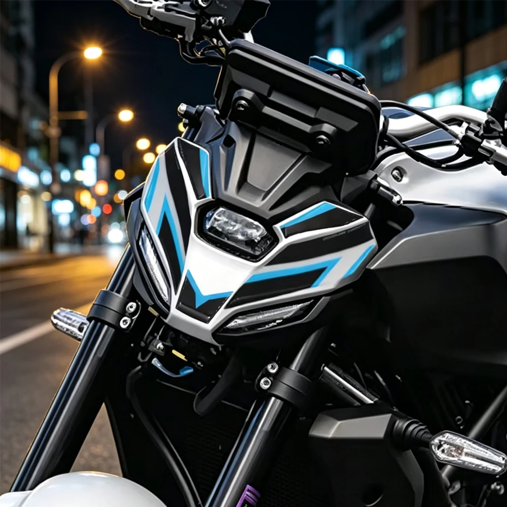 For Yamaha MT-07 MT 07 3D Resin Waterproof Sticker Fairing Decal Front decoration Protection MT07 2025 Motorcycle Accessories