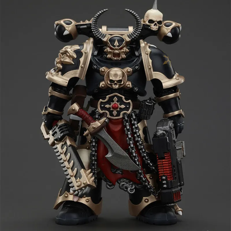 JOYTOY Warhammer 40k Chaos Space Marines Black Legion Chosen Figurka Akcji z Ruchomymi Elementami Model Wojskowy Prezent Urodzinowy Wyjątkowy