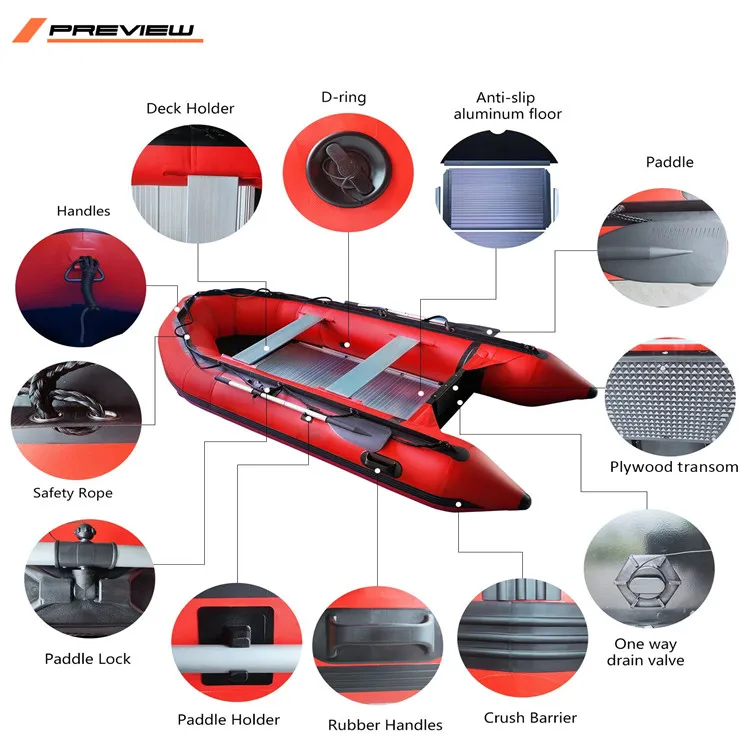 مصنع PVC نفخ مجداف قارب نفخ سباق زورق الرياضة #5