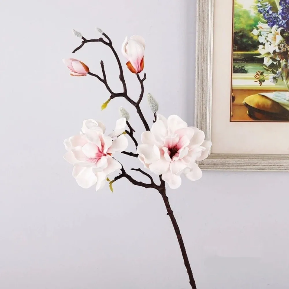 

Real Touch Artificial Magnolia Flower Realistic EVA Simulation Big Magnolia Handmade Fake Flower Wedding Party Decor