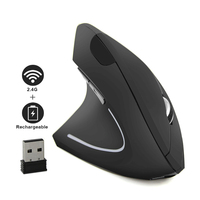 Wireless Mouse Vertical USB 2.4GHz Ergonomic 800/1200/1600 DPI 6 Mute Buttons For MacBook Tablet Laptops PC Computer Accessories