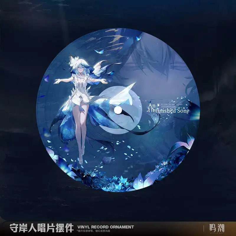 Wuthering Waves The Shorekeeper Official Original Acrylic Vinyl Record Ornament Doll Accessories Anime Figure Game Toy For Kids