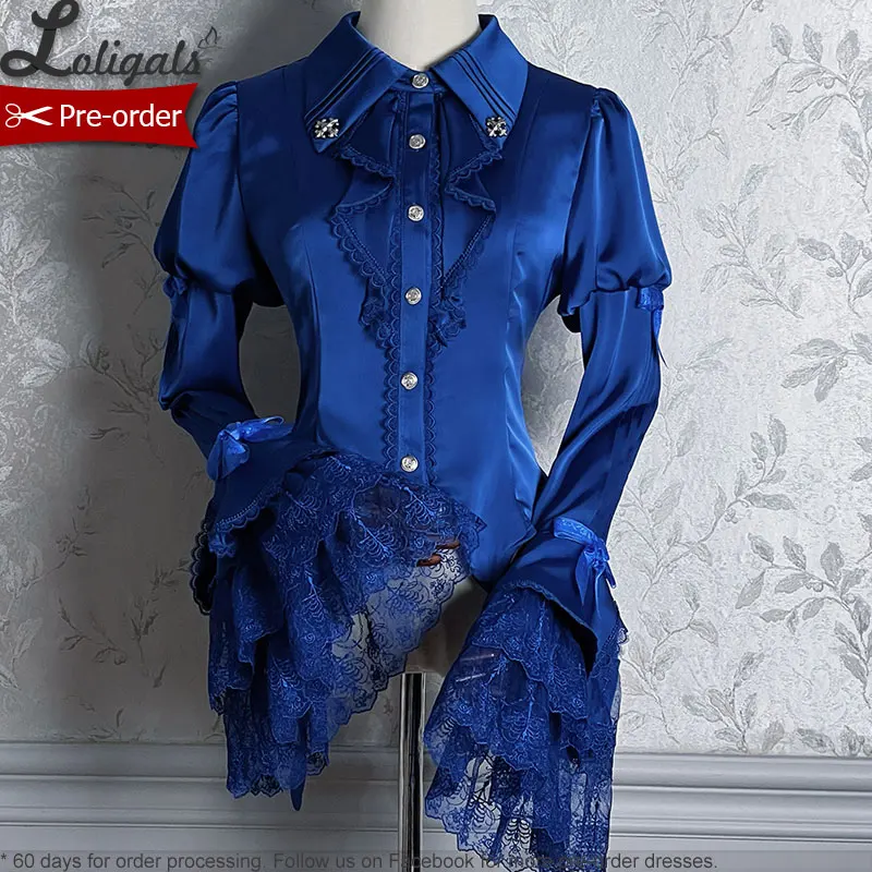 pre-commande-sweet-lolita-shirt-magnifique-chemisier-en-satin-a-manches-longues-evasees-~-the-misty-feast-par-alice-girl