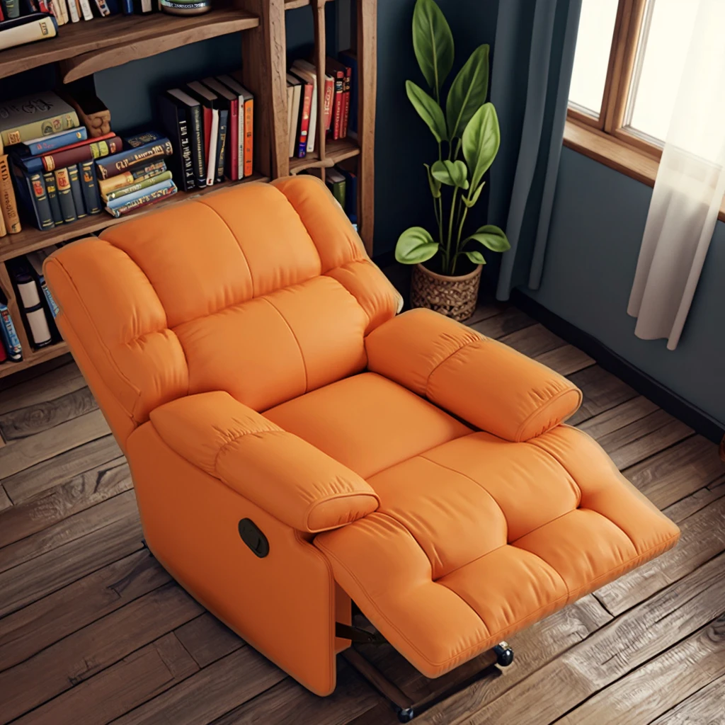Customized first-class multi-functional single-cabin reclining sofa Durable leisure chair with heated massage