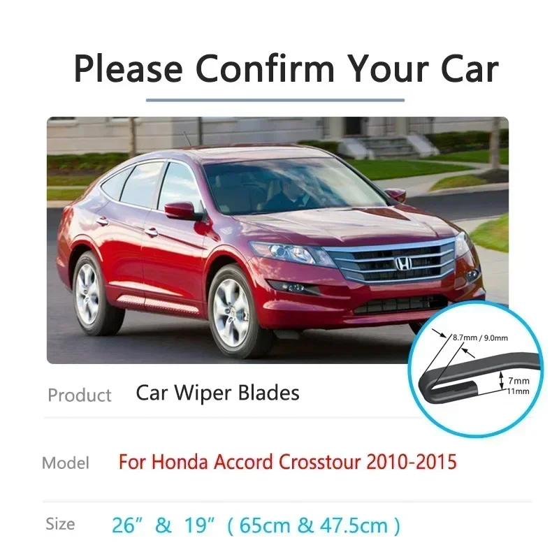 

For Honda Accord Crosstour 2010 2011 2012 2013 2014 2015 Accessories Windscreen Windows Wipers Cutter Blades Cleaning U J Hook
