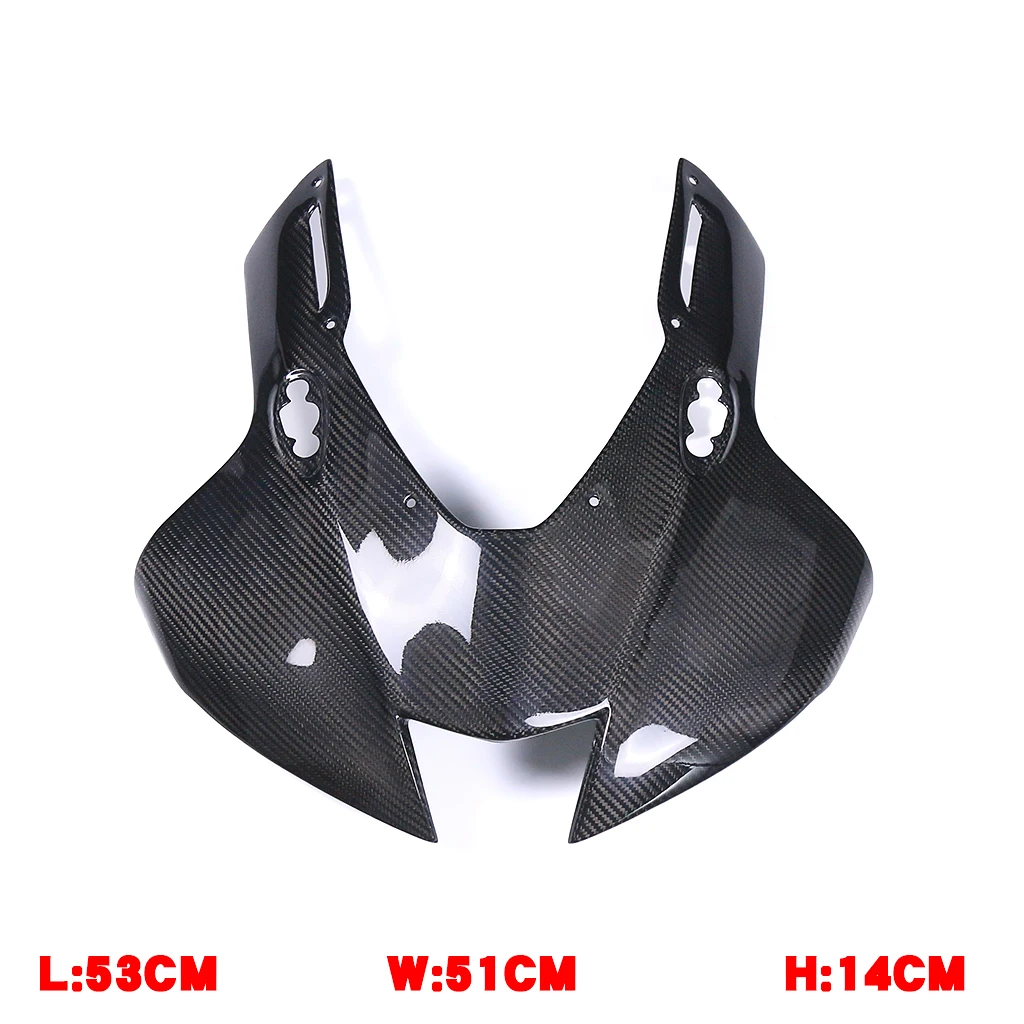 الجبهة هدية القلنسوة لوحة لوحات نقية 3K ألياف الكربون دراجة نارية الملحقات لهوندا CBR1000RR-R 2021 + تعديل غطاء المصباح