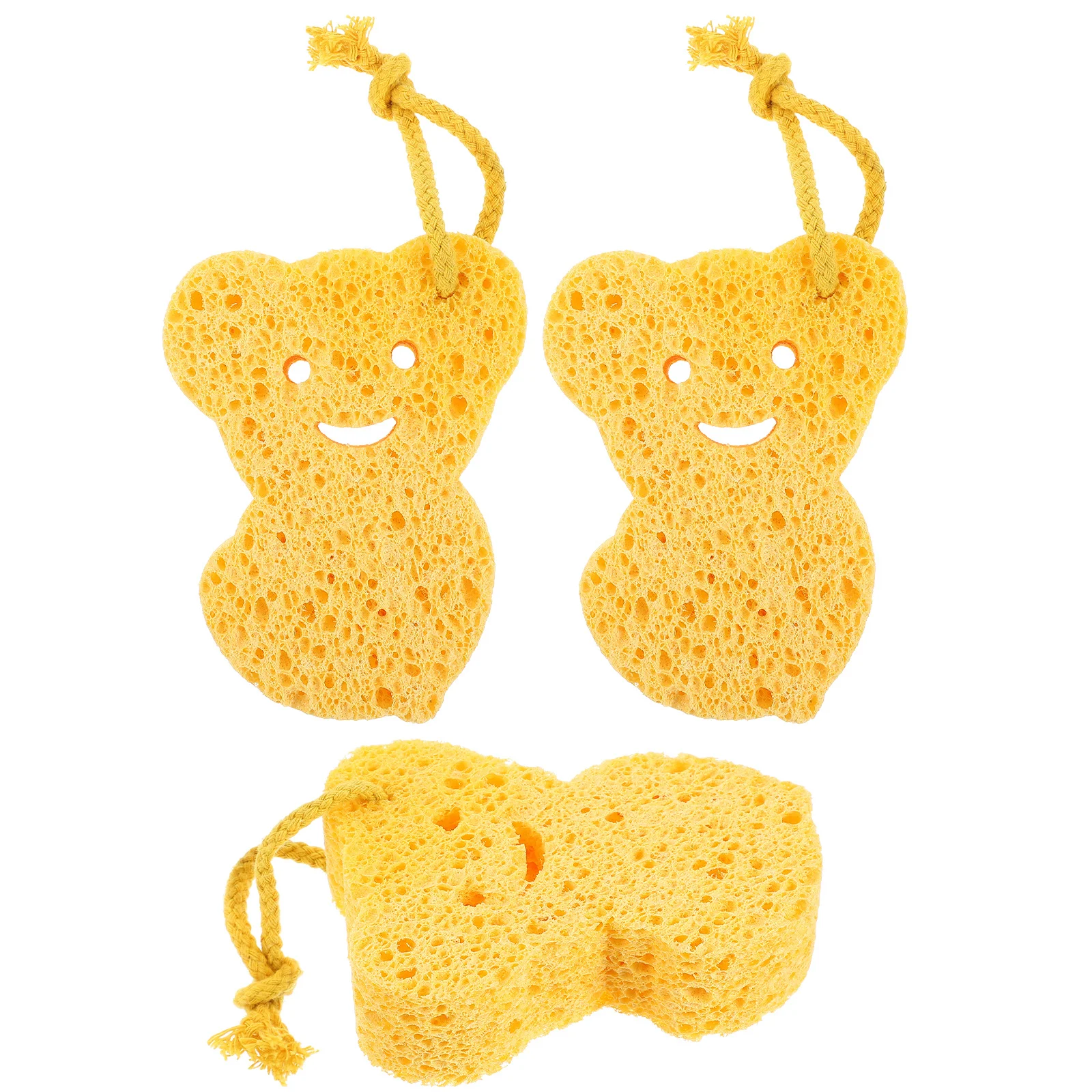 3 قطعة إسفنجة حمام من الألياف الطبيعية دش إسفنجة السليلوز لينة ماصة للكبار الجسم التقشير إسفنجة السليلوز #5