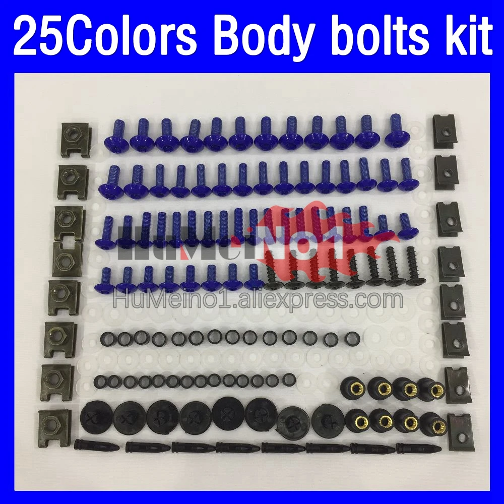 268ps Fairing bolts full screw kit For KAWASAKI NINJA ZX10R ZX 10R 10 R 1000 CC ZX10 ZX-10R 11 12 13 14 15 Body bolt screws Nuts