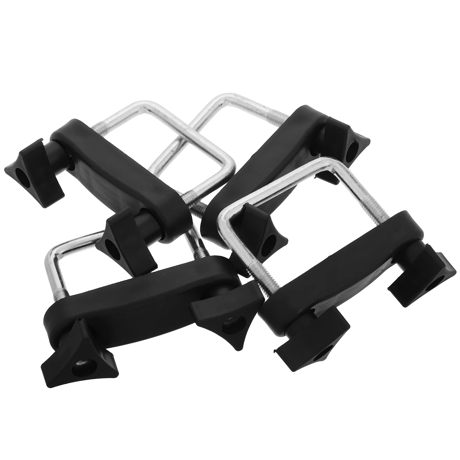 

4Pcs Easy Install Crossbars Clips Car Roof Rack Versatile Use Mounting Clamps Luggage Bracket Cargo Carrier Crossbars Clips