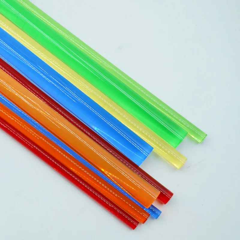 Coloured Tinted Extruded Clear Transparent Acrylic Round Rod PMMA Circular Bar
