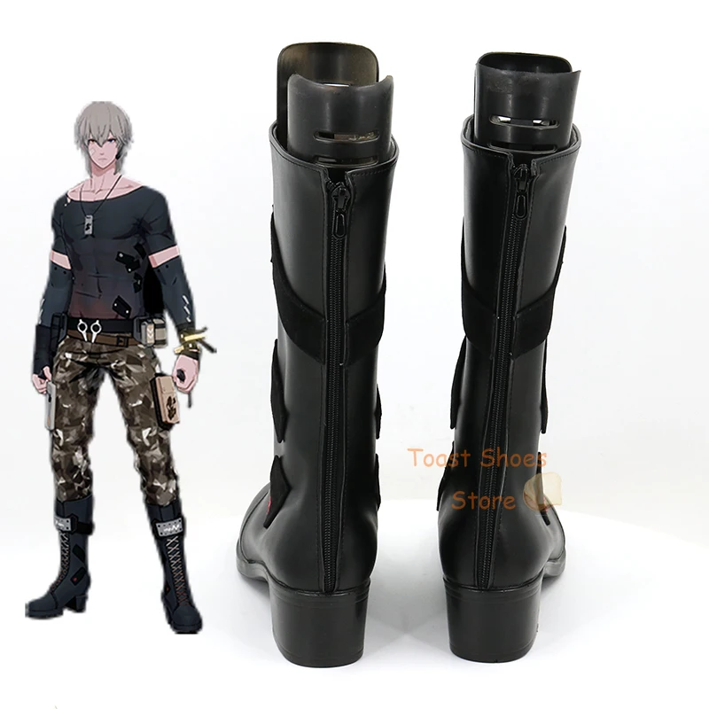 Gioco Cosplay Comic Anime Game for Con Halloween Party Cosplay Costume Prop Anime punching: grey RAVEN Watanabe Shoes