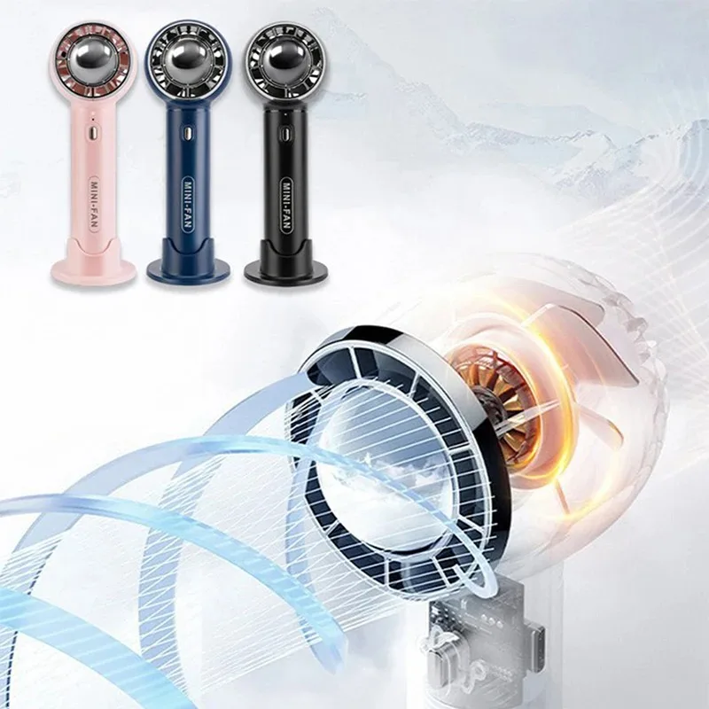 مروحة صغيرة محمولة باليد ، شحن USB ، عمر بطارية طويل للغاية ، خفيف الوزن ، محمول وسريع ، خبير تبريد جديد