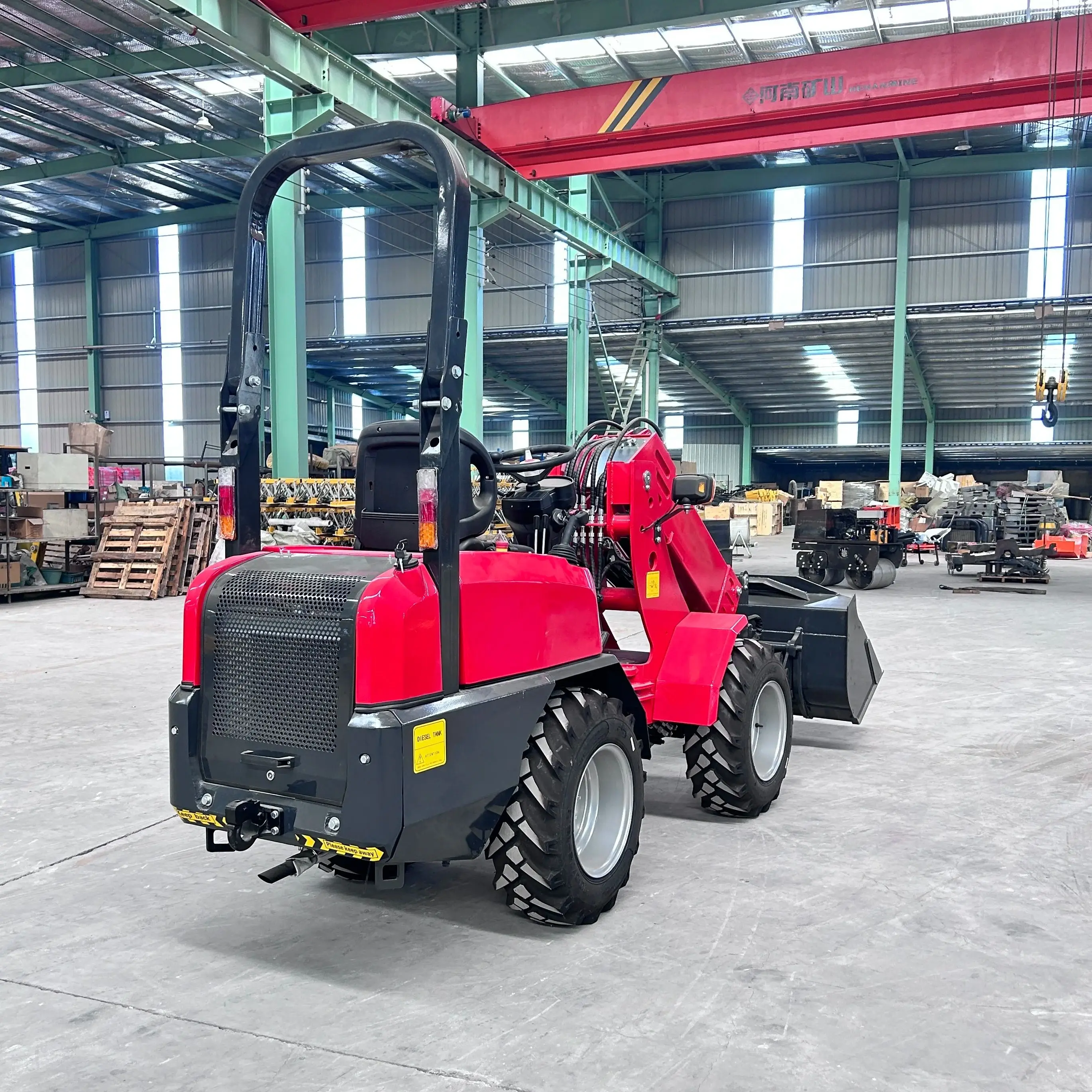 

Chinese telescopic mini wheel loader multifunctional front-end loader with small telescopic arm