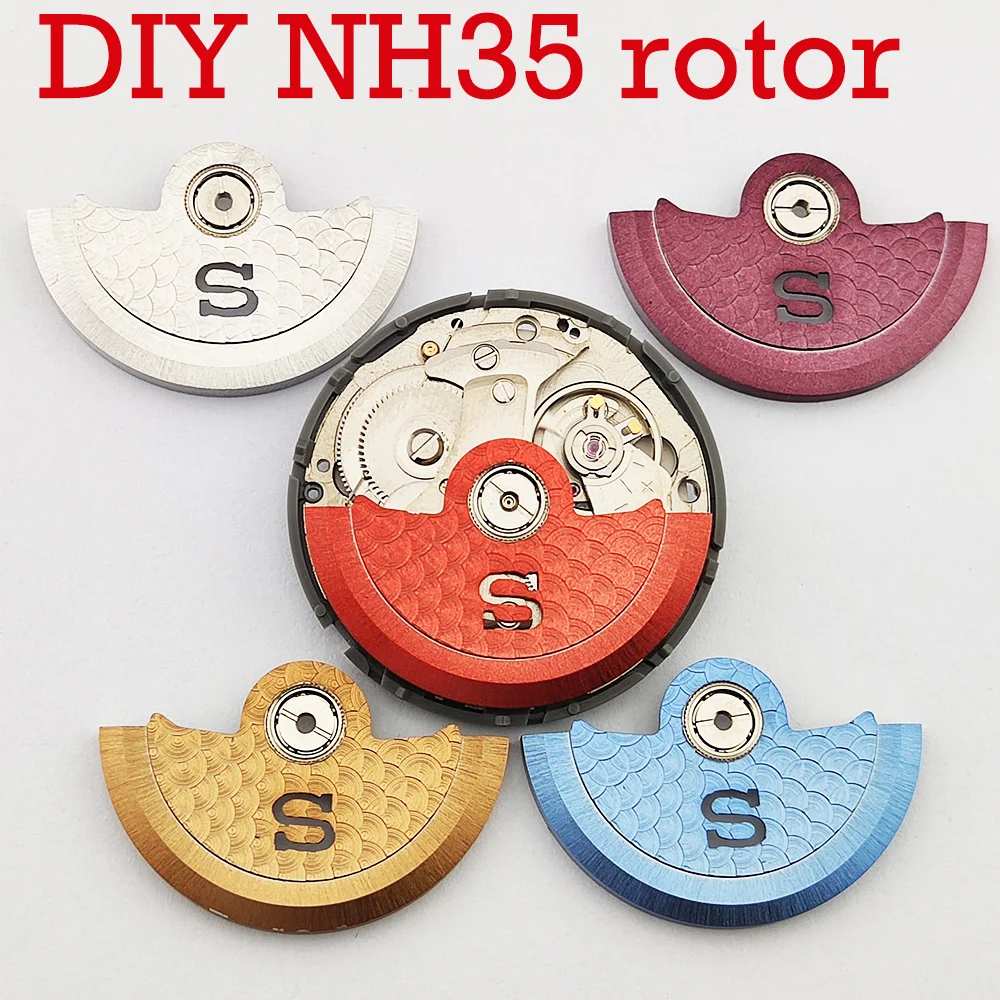 

NH35 NH36 Automatic Hammer Rotor Fits NH35 NH36 NH70 4R 7S26 6R Movement Pendulum Weight Watch Mechanical Repair Parts Refit
