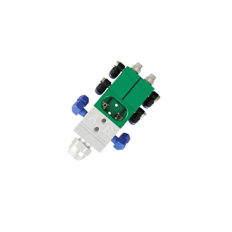 Double-liquid Dispensing Valve High-precision Proportion Epoxy Resin Silicone Rubber Potting Machine Static Mixing Valve