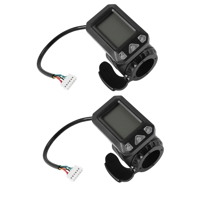 2X 24V 36V Adjustable Electric Scooter Instrument Display Screen Switch Accelerator for 5.5 Inches Scooter Parts(6 Pins)