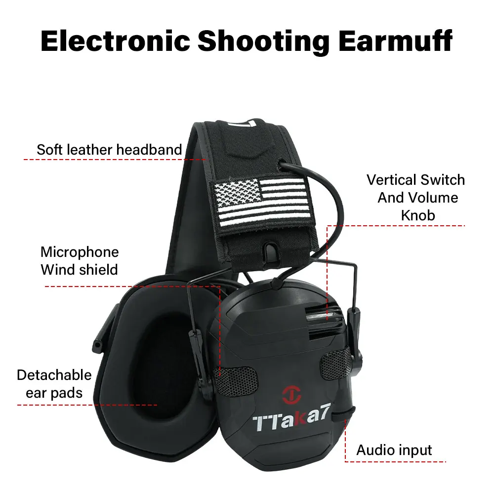 

Outdoor Tactical Electronic Shooting Earmuff Outdoor Sports Anti-noise Headset Impact Sound Amplification Hearing