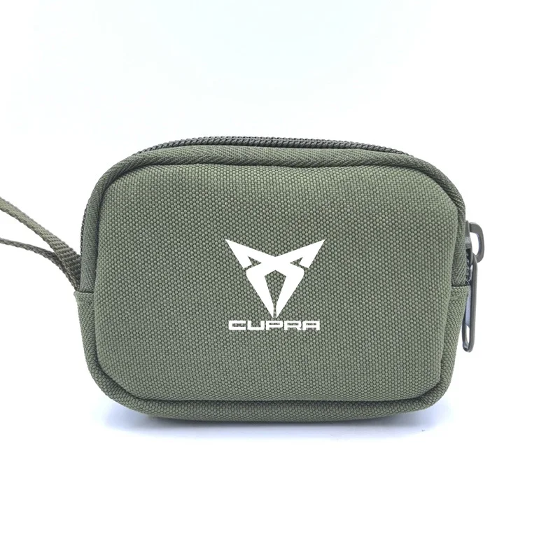 Autoschlüssel-Etui Schlüsselanhänger Mini-Aufbewahrungstasche mit Reißverschluss Geeignet für Cupra Schlüsselanhänger Auto-Mode-Accessoires Schlüsselring