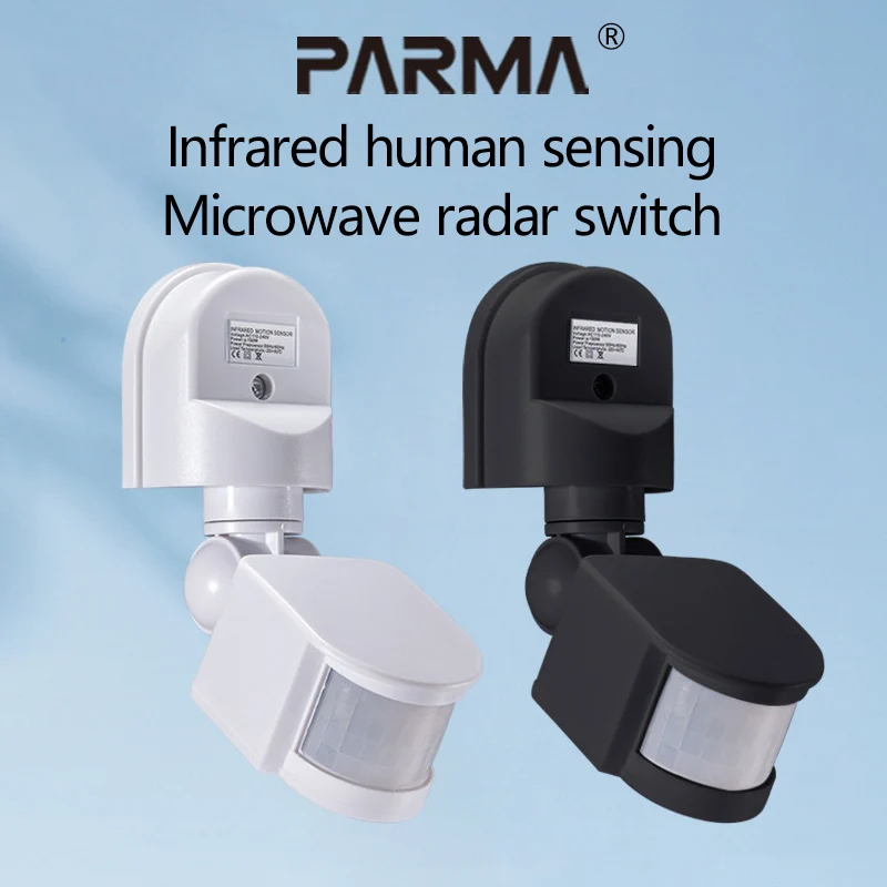 Sensor de Radar de microondas inteligente, interruptor de retardo ajustable, Sensor de pasillo, Sensor infrarrojo de cuerpo humano