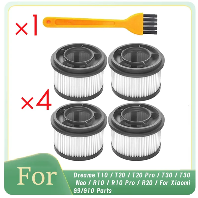 KEOL-ล้างทําความสะอาดได้แผ่นกรอง HEPA ด้านหน้าสําหรับ Dreame T10 /T20/ T20 Pro/T30/ T30 Neo/R10/R10 Pro/ r20/สําหรับ Xiaomi G9/G10 อะไหล่สูญญากาศ