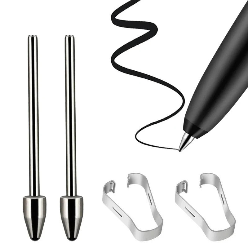 Replacable Pencil Nib For Samsung Galaxy Tab S24 S24Ultra Tab S9 S9U S9FE Titanium Alloy Touch Stylus S Pen Tip Wear Resistant