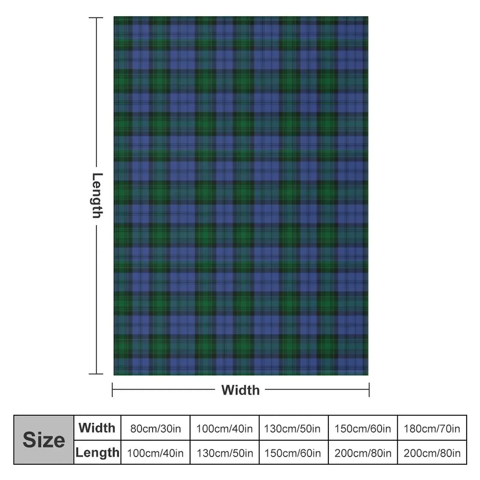 Kerr Clan Hunting Tartan Throw Blanket Quilt blankets and throws Blankets