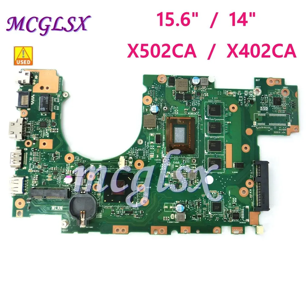 

X402CA 4GB RAM 1007/2117/i3/i5 CPU Motherboard REV2.1 For ASUS X502CA Laptop Mainboard 100% Test Used