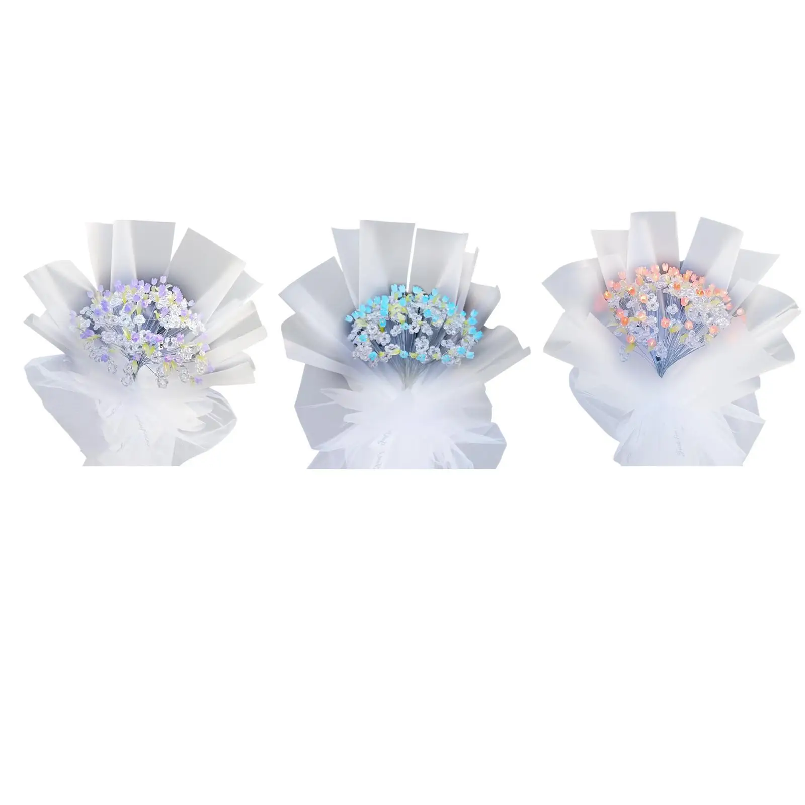 Fake Tulips Bouquet DIY Tulip Bouquet Kit for Table Centerpiece Party Easter