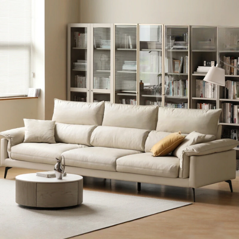 Minimalista Corner Living Room Sofas Reception Luxury Relax Armchair Sofas Italian Style Grande Divani Soggiorno Home Furniture