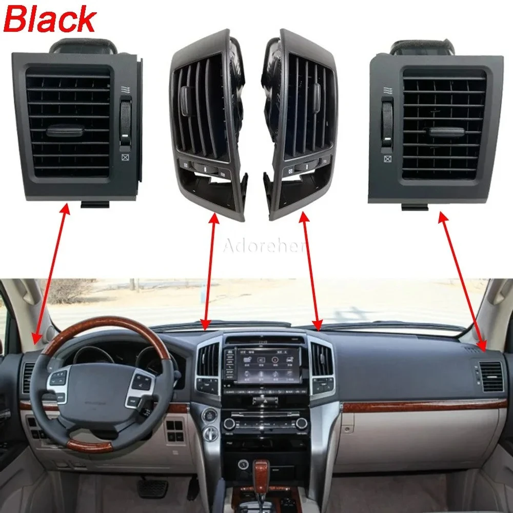 Fit for Toyota Land Cruiser 200 LC200 2007 2008 2009 2010-2015 Car A/C Air Conditioner Outlet Air Fresh Grill Outlets Black