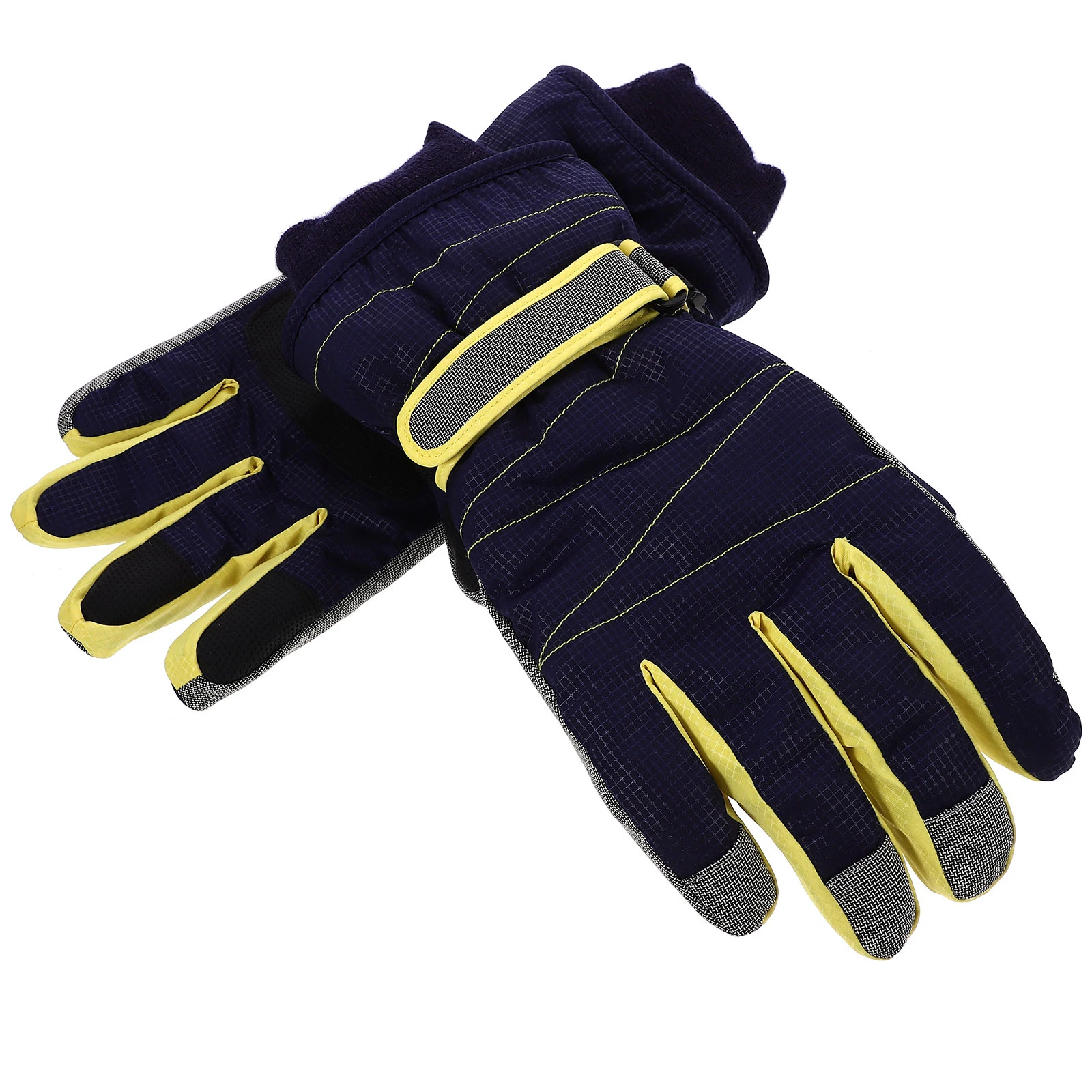 

【】Windproof Waterproof Snow Skiing Gloves Super Warm Cold Weather Long Cuff Gloves For Snowboarding Riding Blue Xl
