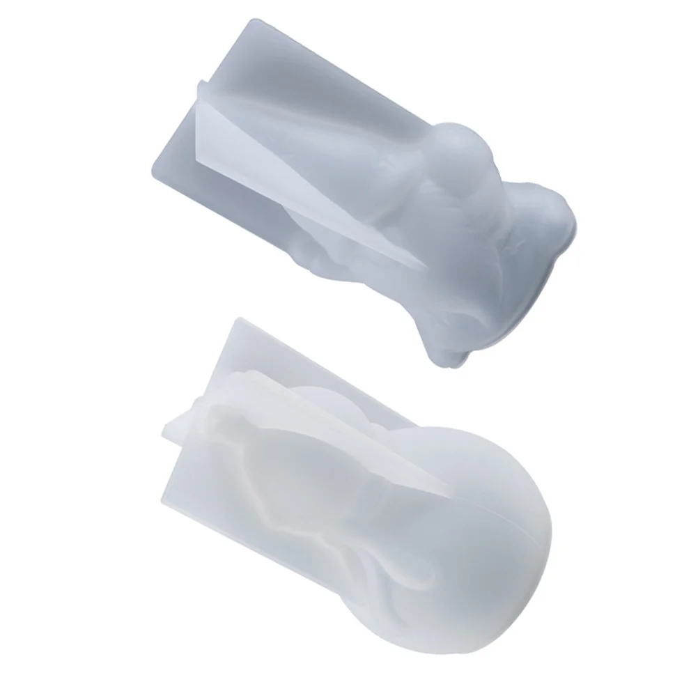 

2Pcs Silicone Santa Snowman Xmas Mold Durable Nonstick Silicone DIY Craft Xmas Ornament Mold Crystal Epoxy Resin